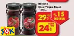 BOLTANE ÇİLEK/VİŞNE REÇELİ 380 G